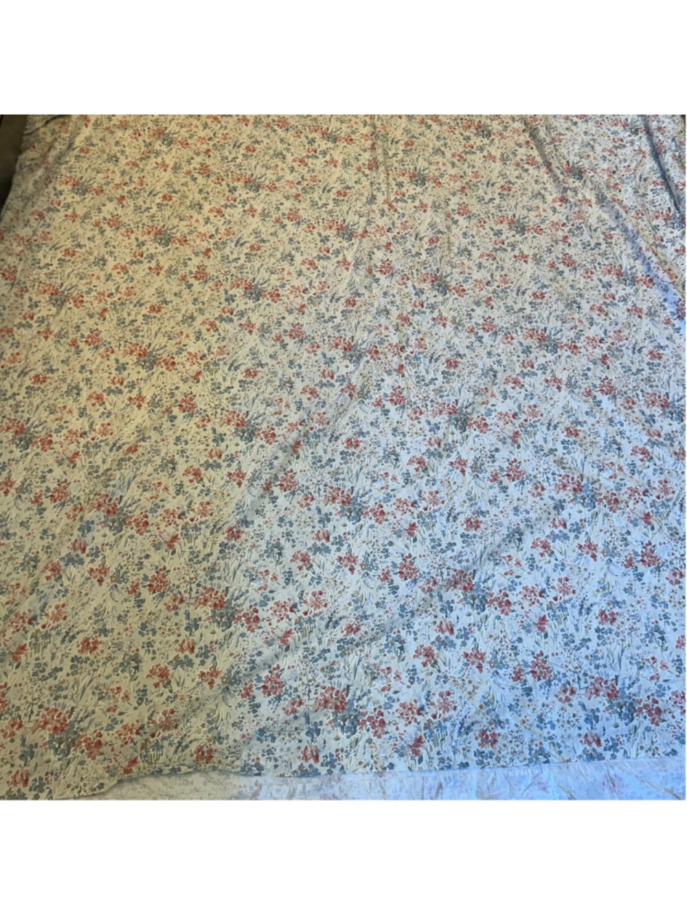 VTG Lauren Ralph Lauren Duvet Cover King Floral Country Farmhouse 90x102"